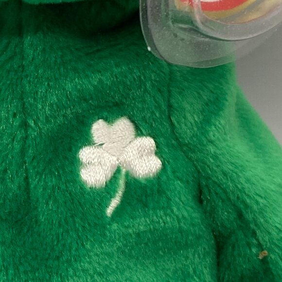 Ty Beanie Babies 1997 Erin the Green Irish Bear - Picture 3 of 9